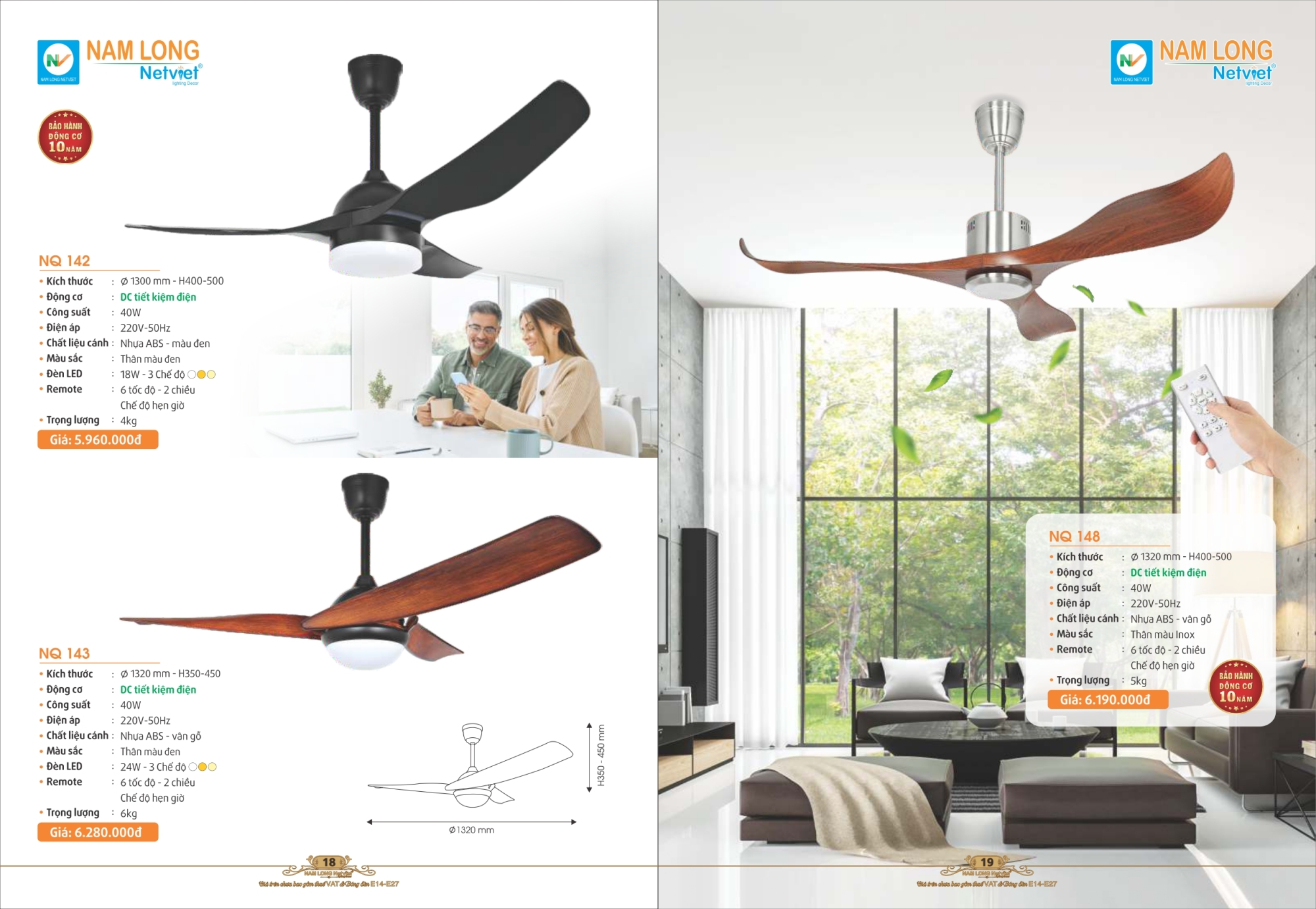 Bảng giá đèn trang trí Nam Long